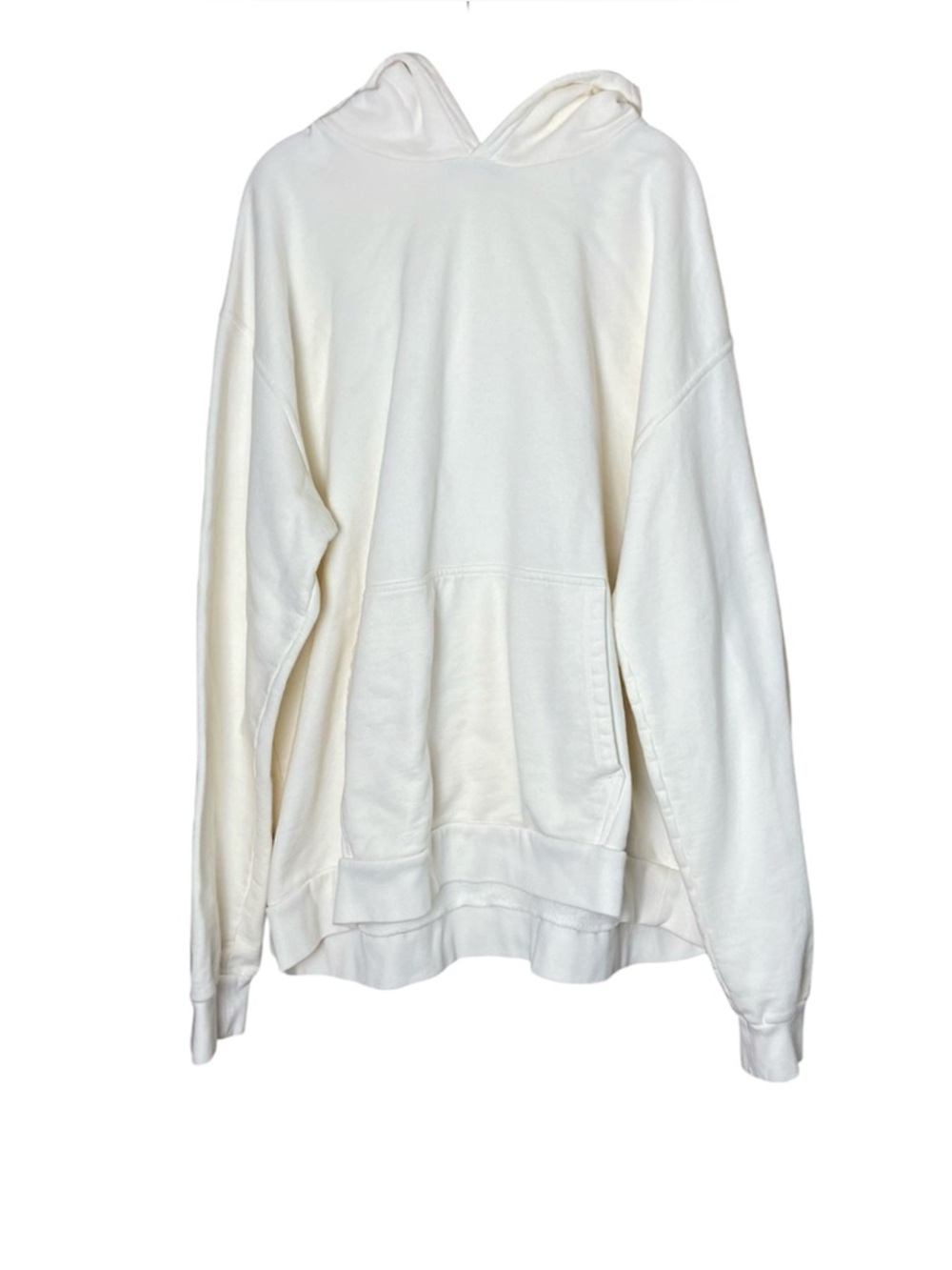 BLK DNM White Hoodie XL Minimalist Oversized Sweatshirt Sweater Hoodie